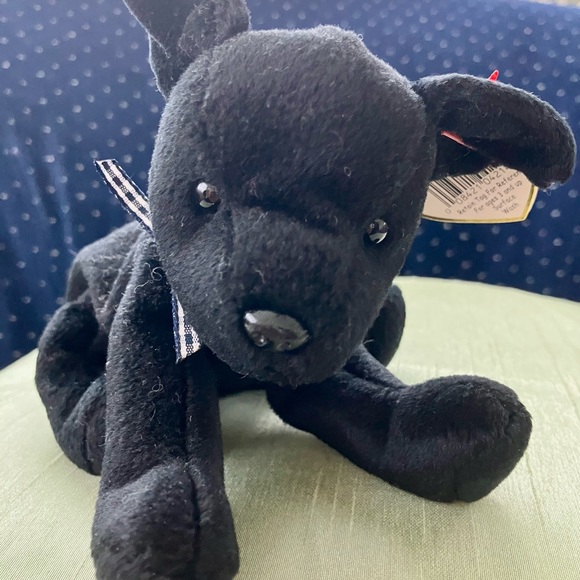 Ty Other - 98 Ty Luke Black Lab Beanie Baby Dog Tush Tag 99